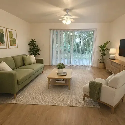 furnished living space